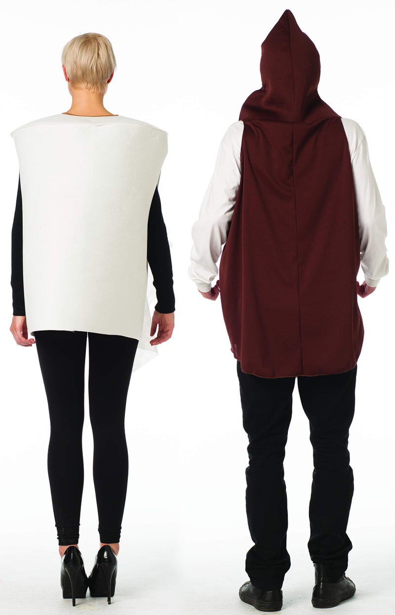 Rasta Imposta Poop and Toilet Paper 2 Piece Couples Costume Mens Womens Adult - Image 3